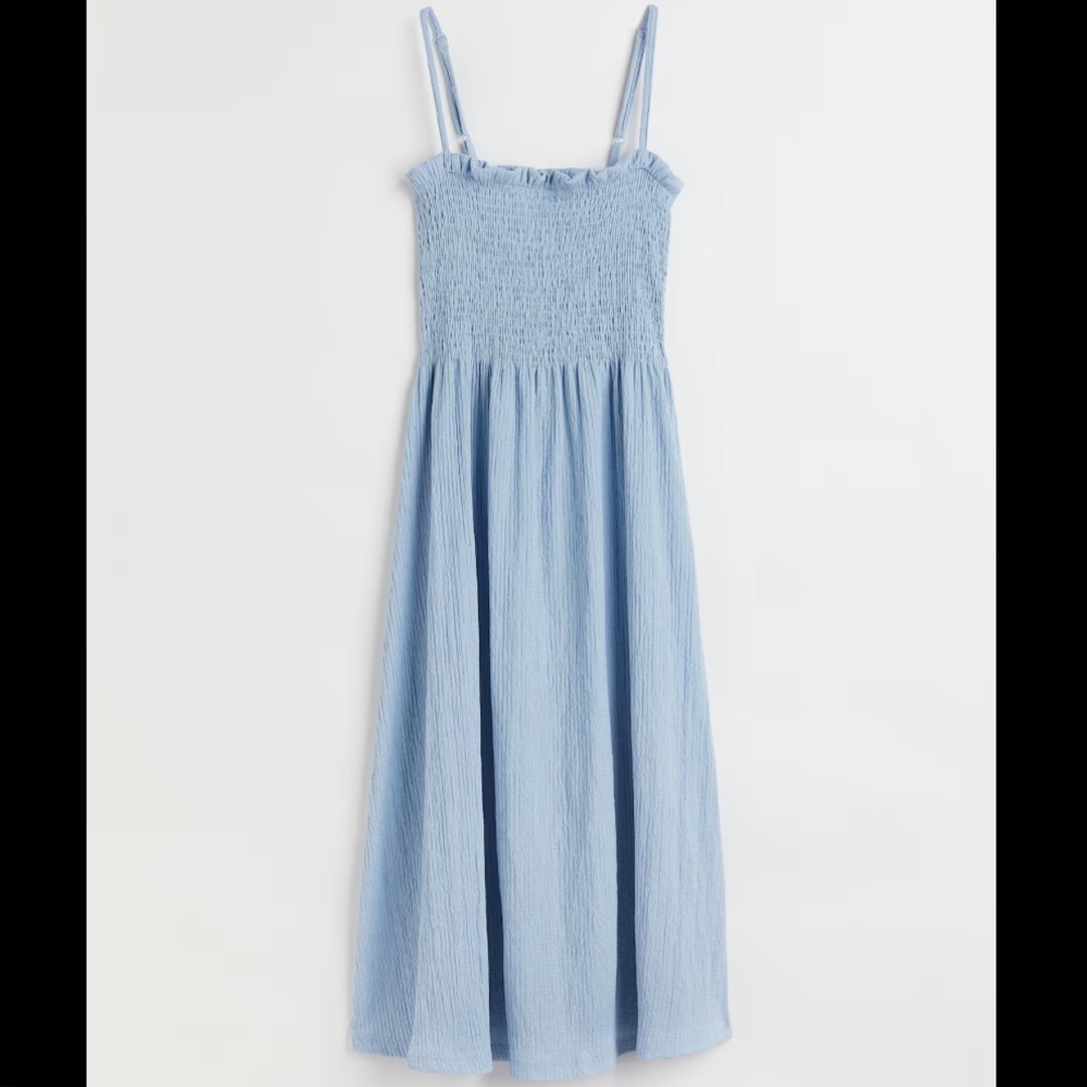 H&M Light Blue Midi Dress